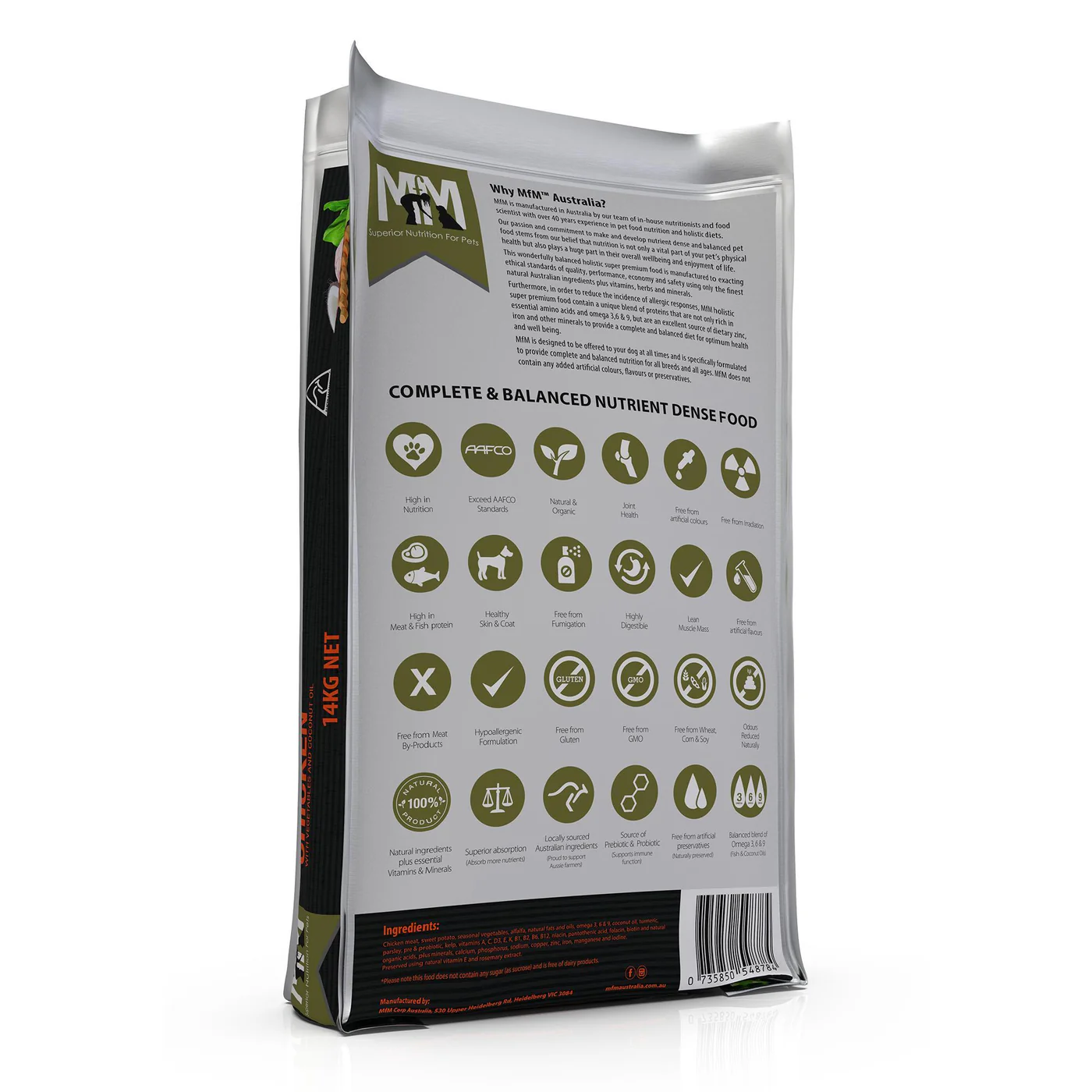 Meals for Mutts Grain Free Single Protein Chicken Dry Dog Food 14kg - Image 4