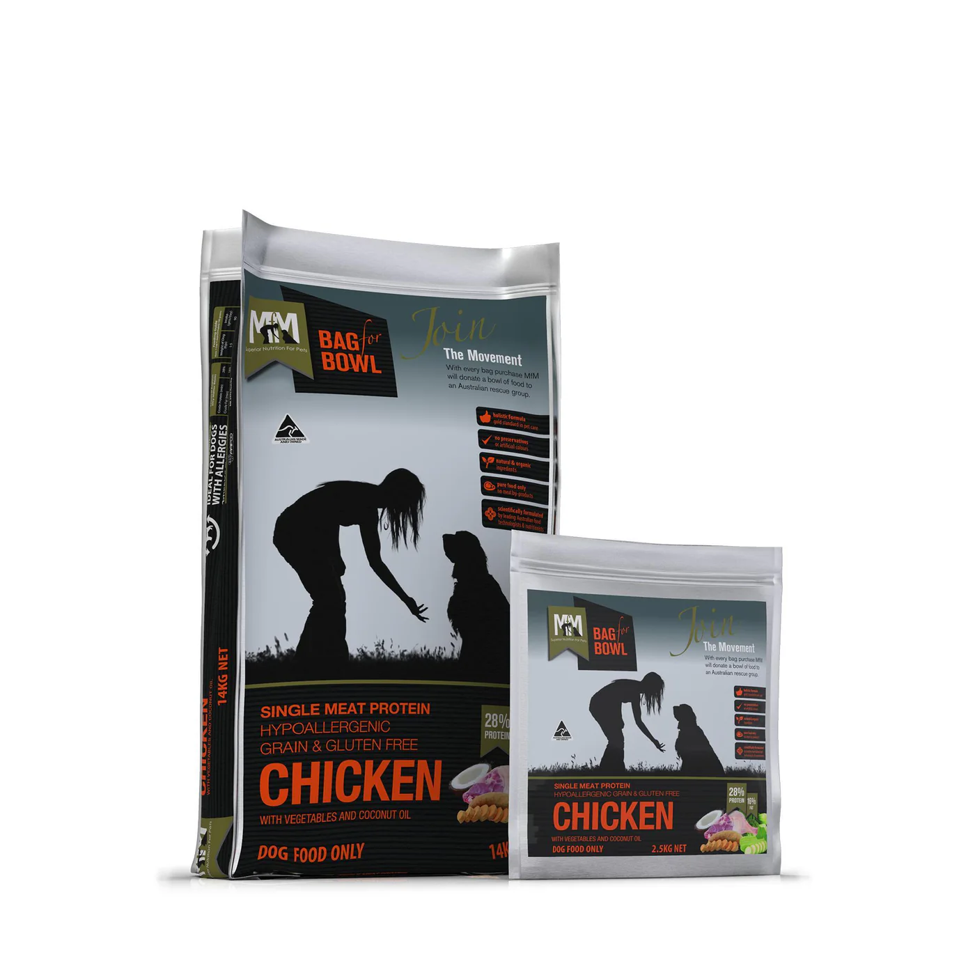 Meals for Mutts Grain Free Single Protein Chicken Dry Dog Food 14kg - Image 2