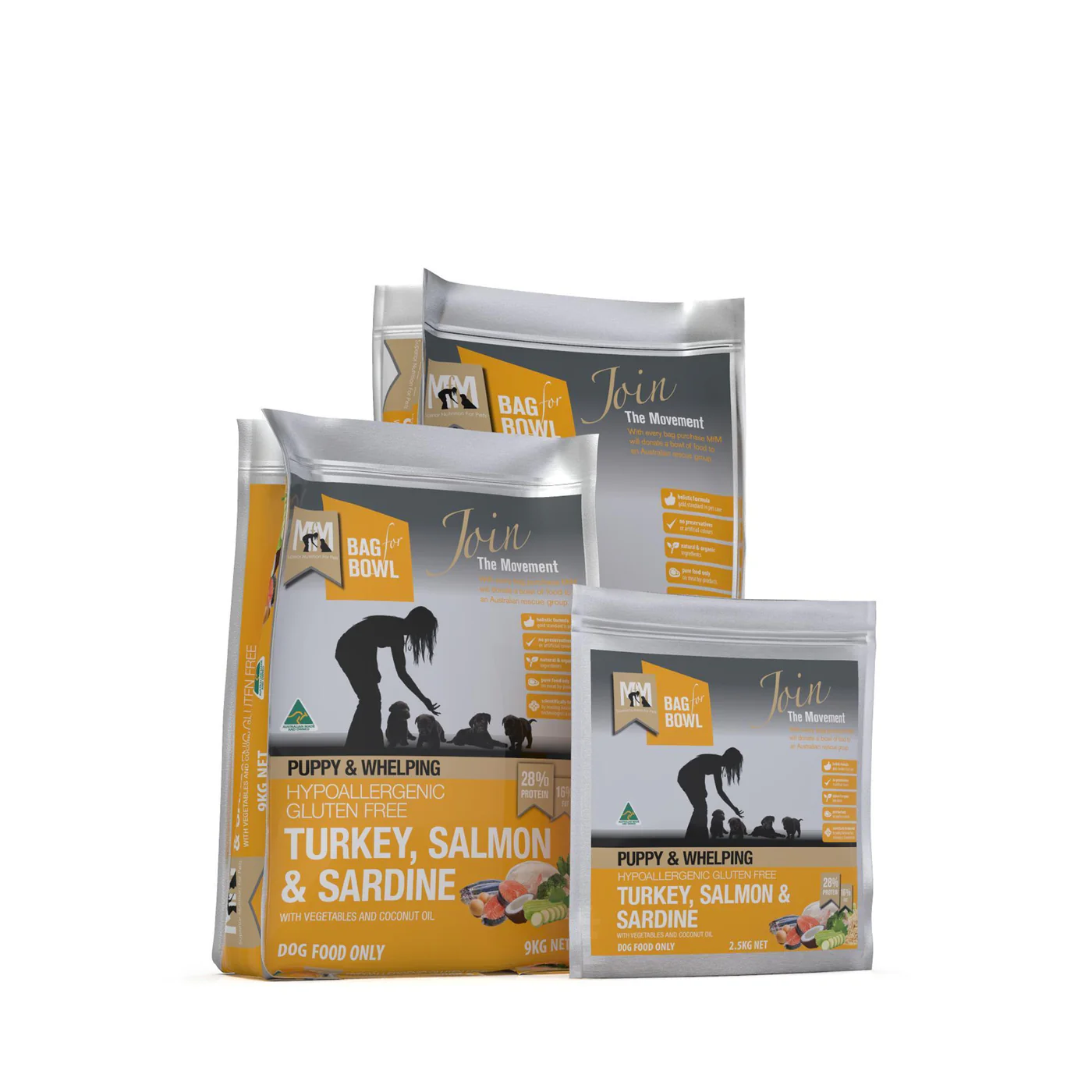 Meals for Mutts Puppy Turkey Salmon and Sardine Dry Dog Food 20kg - Image 2
