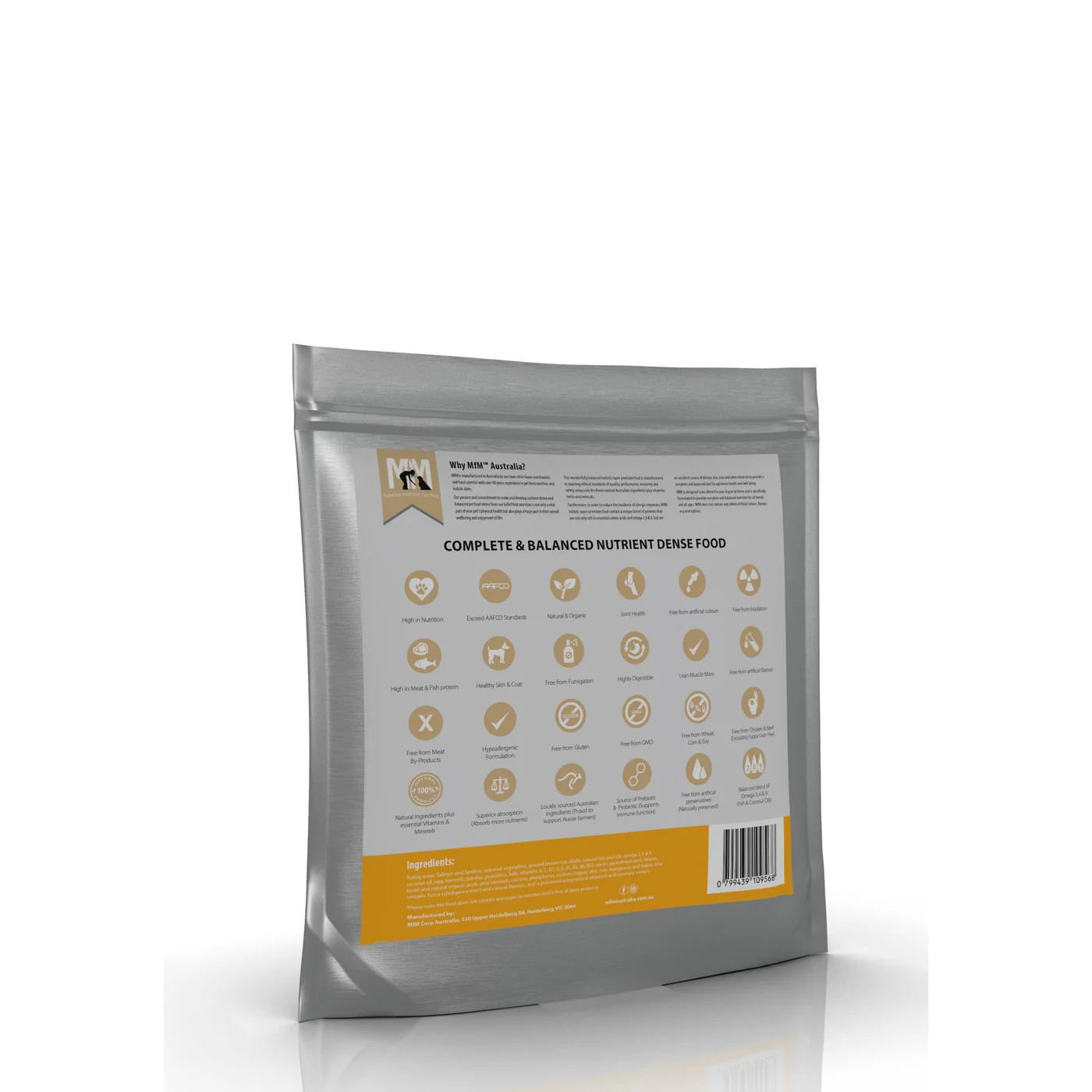 Meals for Mutts Puppy Turkey Salmon and Sardine Dry Dog Food 2.5kg - Image 5