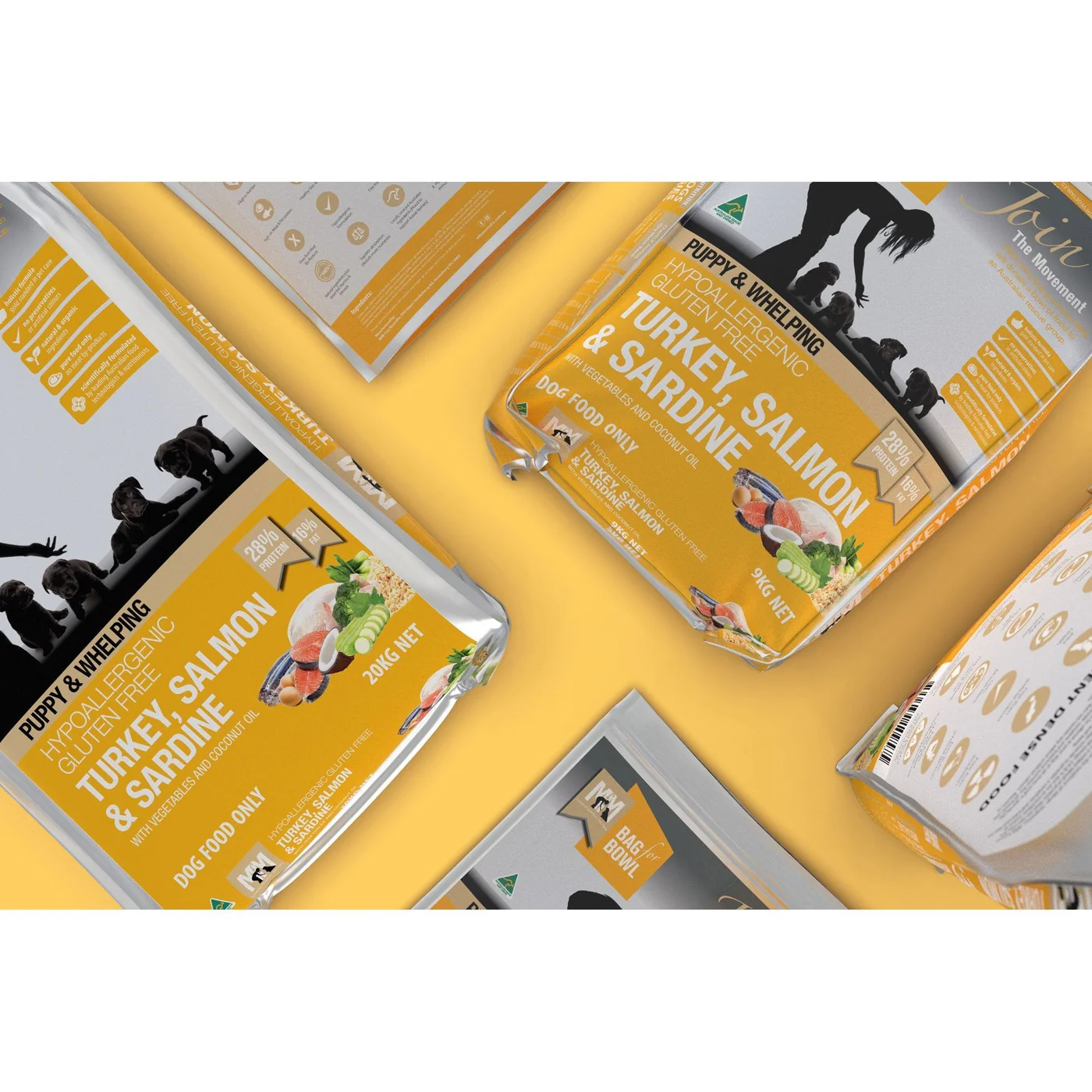 Meals for Mutts Puppy Turkey Salmon and Sardine Dry Dog Food 2.5kg - Image 3