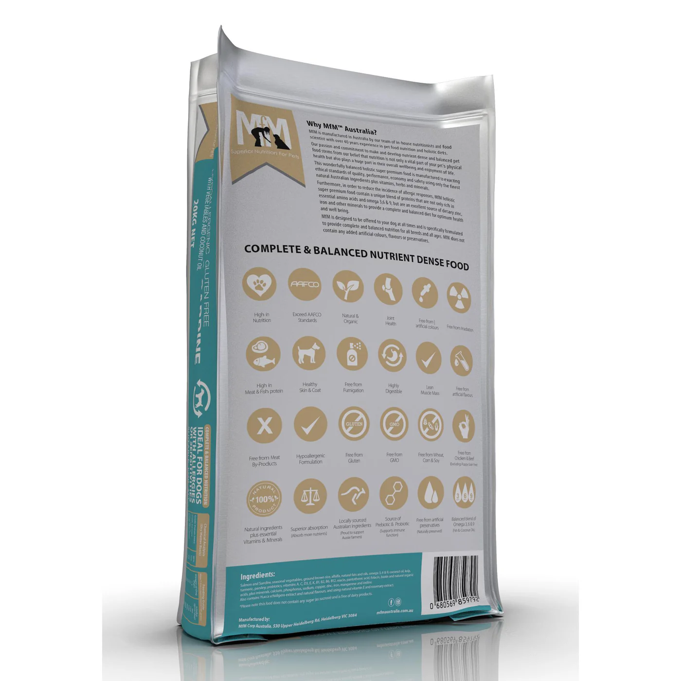 Meals for Mutts Salmon and Sardine Dry Dog Food 20kg - Image 5