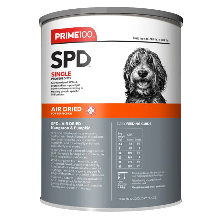 Prime 100 SPD Air Kangaroo and Pumpkin Dog Food 600g - Image 3