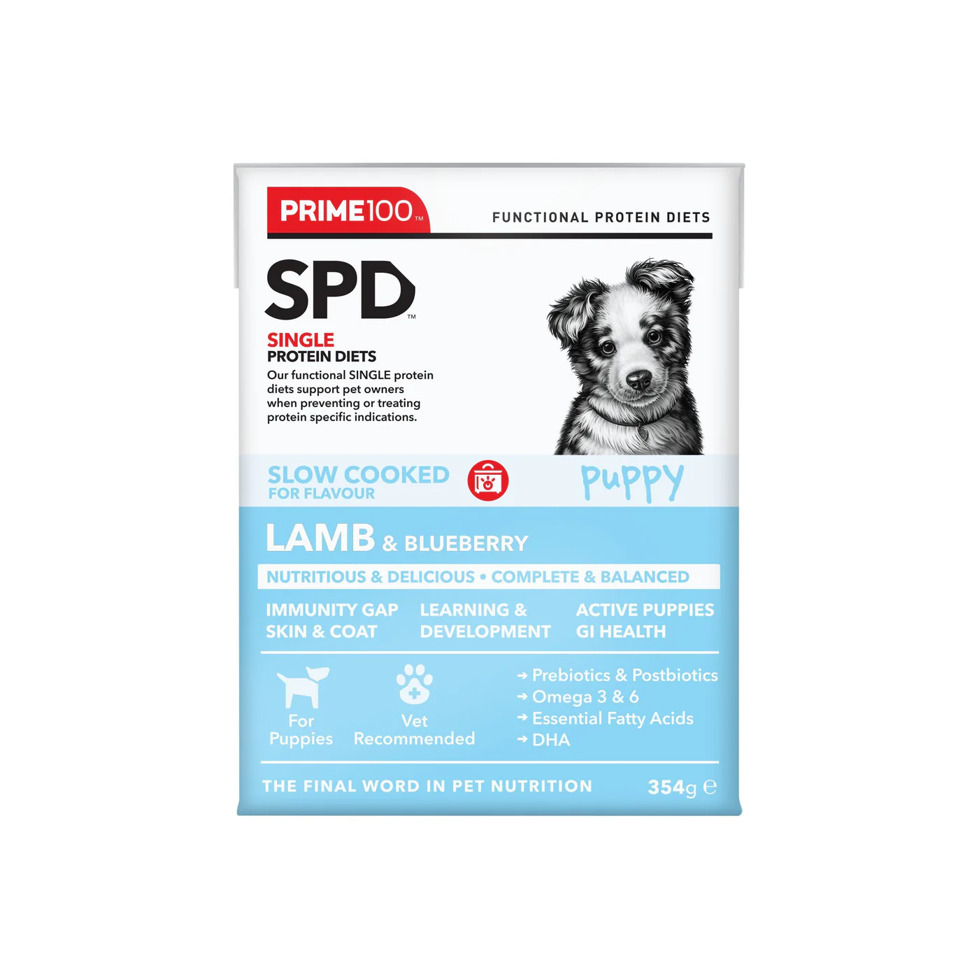 Prime 100 Slow Cooked Lamb and Blueberry Puppy Dog Food 354g - Image 4