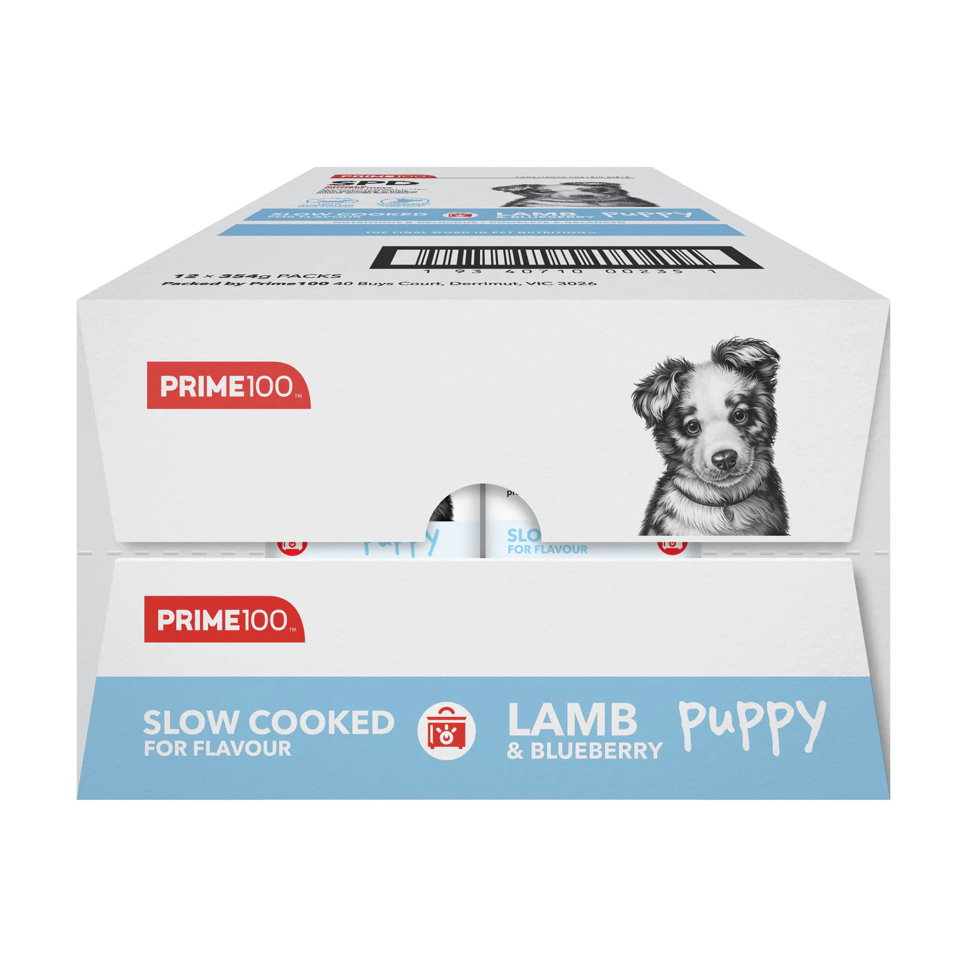 Prime 100 Slow Cooked Lamb and Blueberry Puppy Dog Food 354g x12 - Image 10