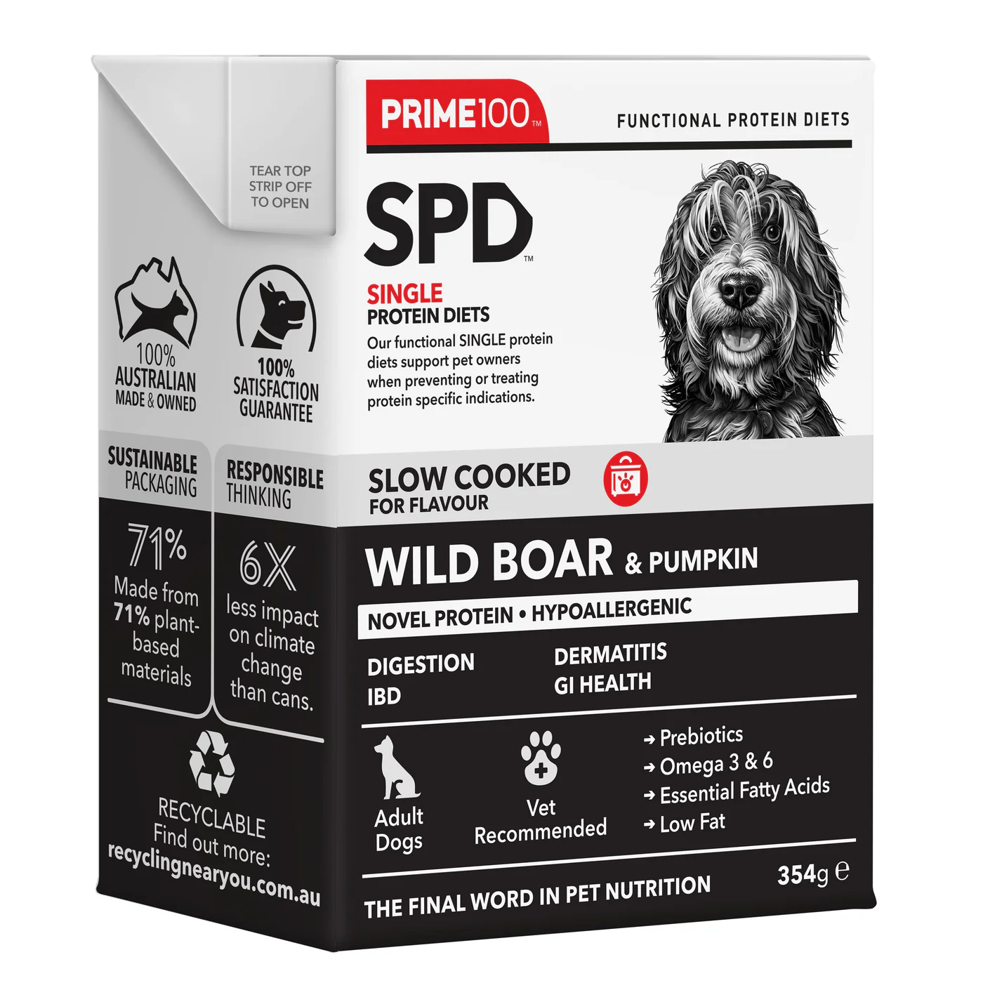 Prime 100 Slow Cooked Wild Boar and Pumpkin 354g x12 - Image 3