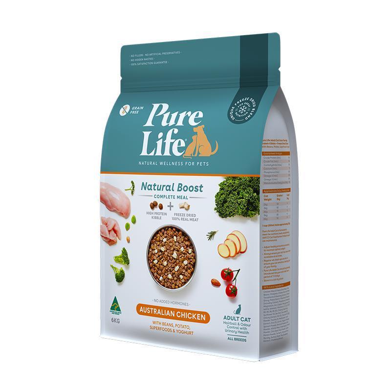Pure Life Natural Boost Chicken Dry Cat Food 6kg - Image 3
