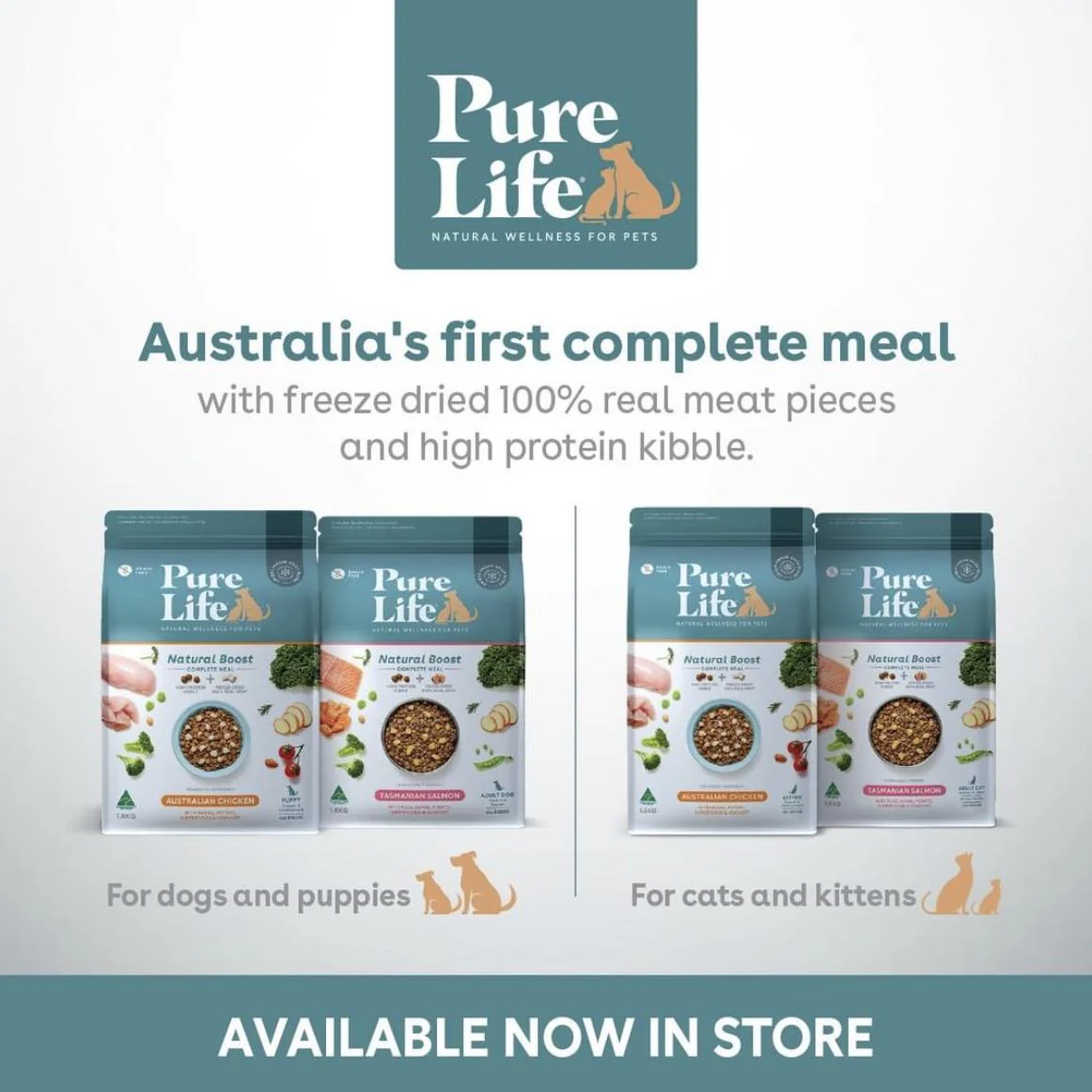 Pure Life Natural Boost Salmon Dry Dog Food 1.8kg - Image 2