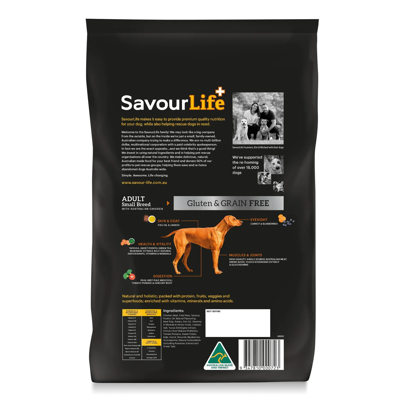 SavourLife Grain Free Dry Dog Food Chicken for Small Breed 2.5kg - Image 2