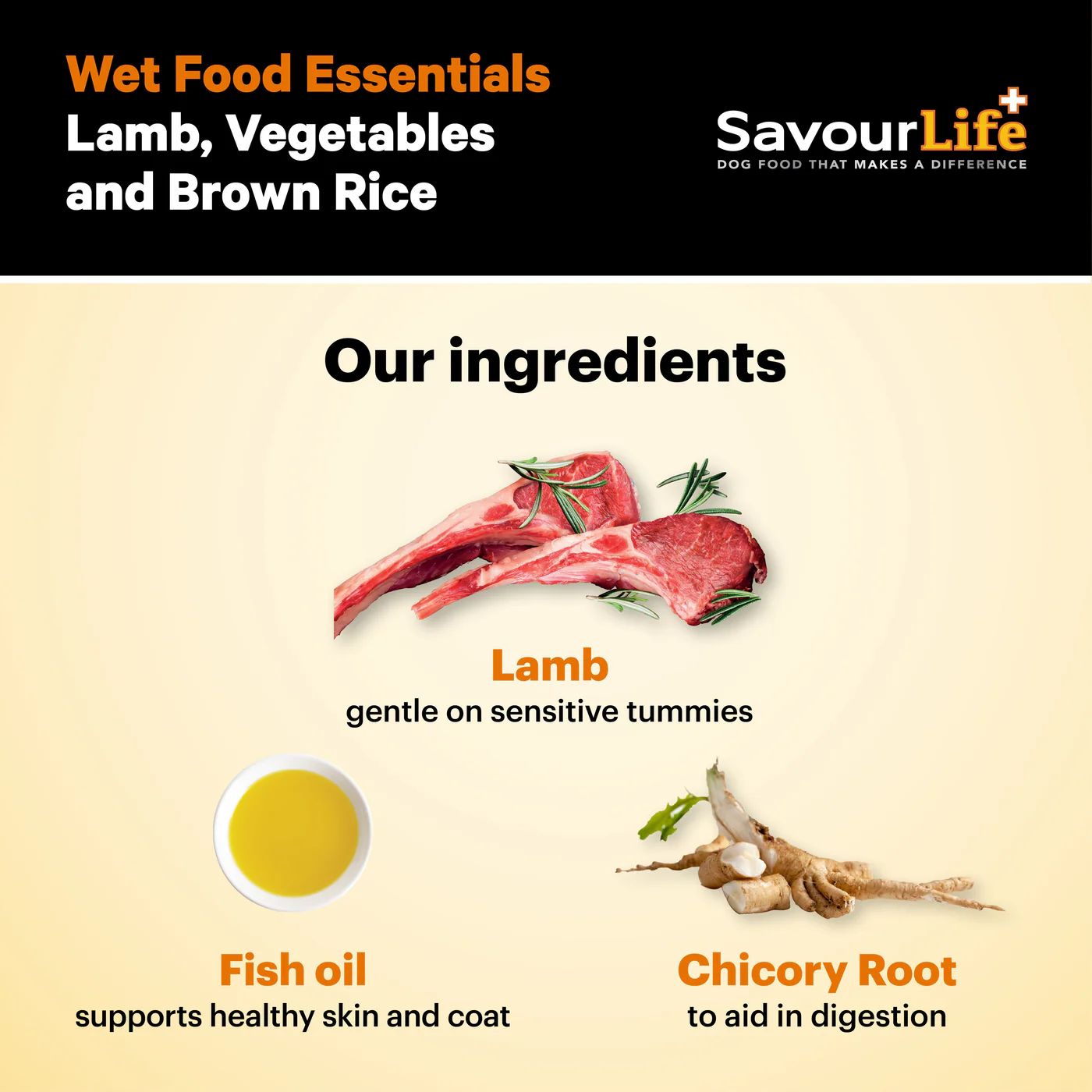 Savourlife Essentials Lamb with Vegetables & Rice Adult Dog Wet Food 400g - Image 4