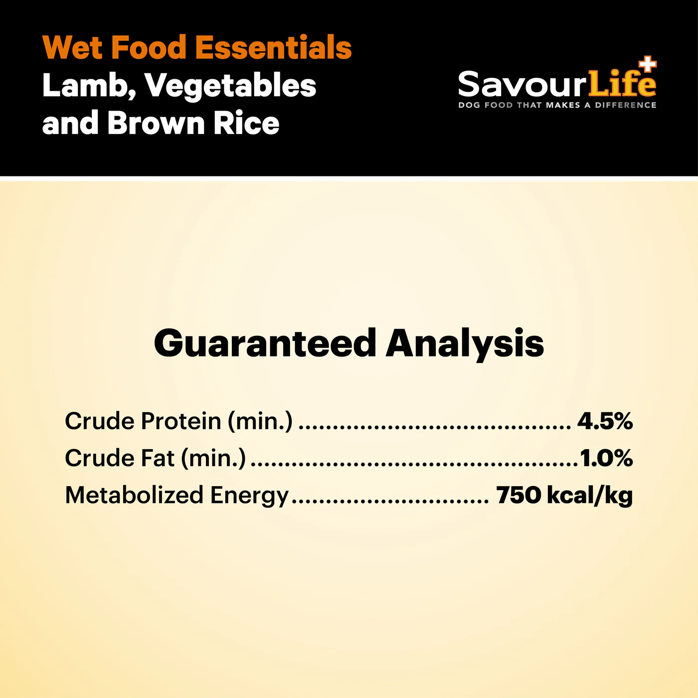 Savourlife Essentials Lamb with Vegetables & Rice Adult Dog Wet Food 400g - Image 2