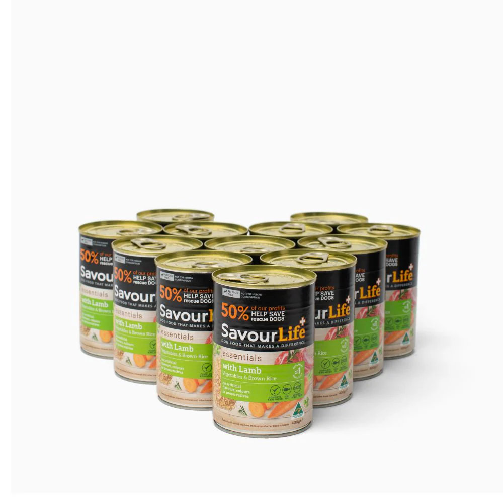 Savourlife Essentials Lamb with Vegetables & Rice Adult Dog Wet Food 400g X12