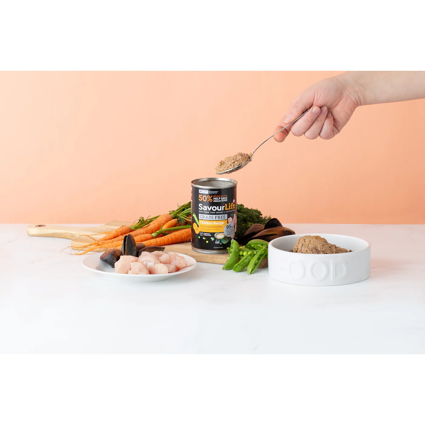 Savourlife Grain Free Chicken Adult Dog Wet Food 375g - Image 10