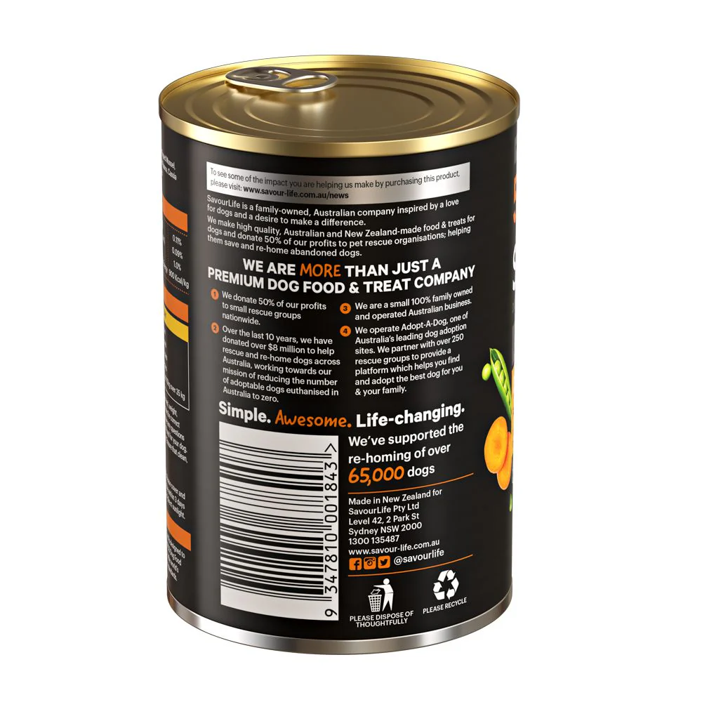 Savourlife Grain Free Chicken Adult Dog Wet Food 375g - Image 9