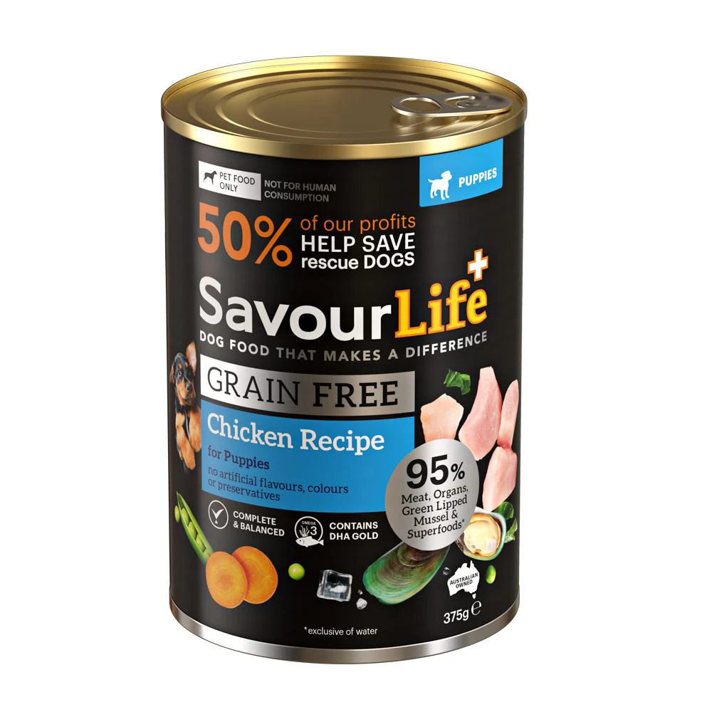 Savourlife Grain Free Chicken Puppy Wet Food 375g X12 - Image 7