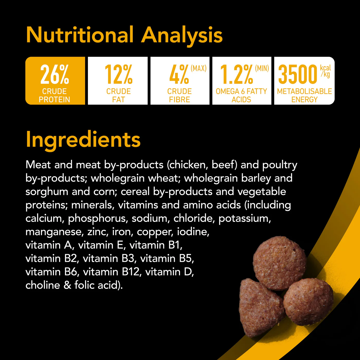 Supercoat Beef Active Adult Dry Dog Food 18kg - Image 3