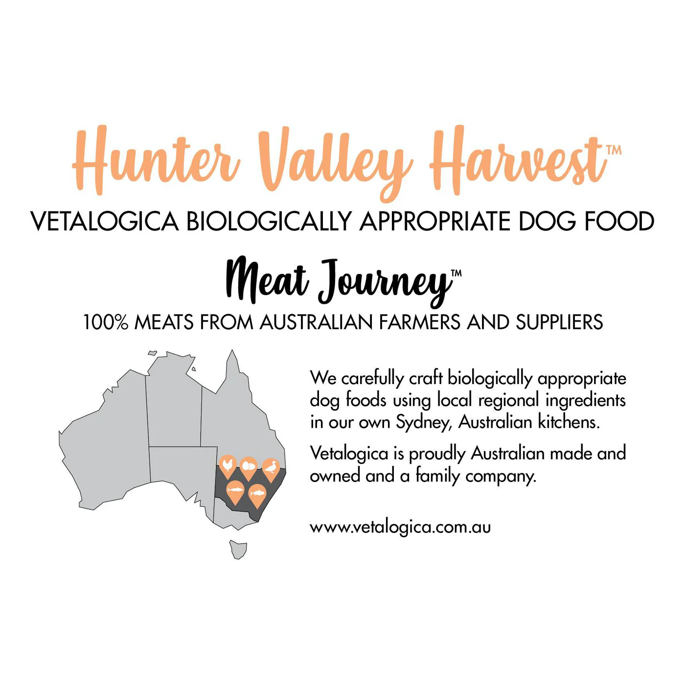 Vetalogica Biologically Appropriate Hunter Valley Harvest Dry Dog Food 3kg - Image 2