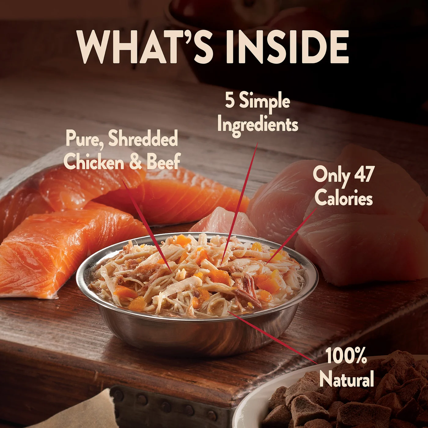 Wellness CORE Simply Shreds Shredded Chicken Beef and Carrots Wet Dog Food 79g - Image 6