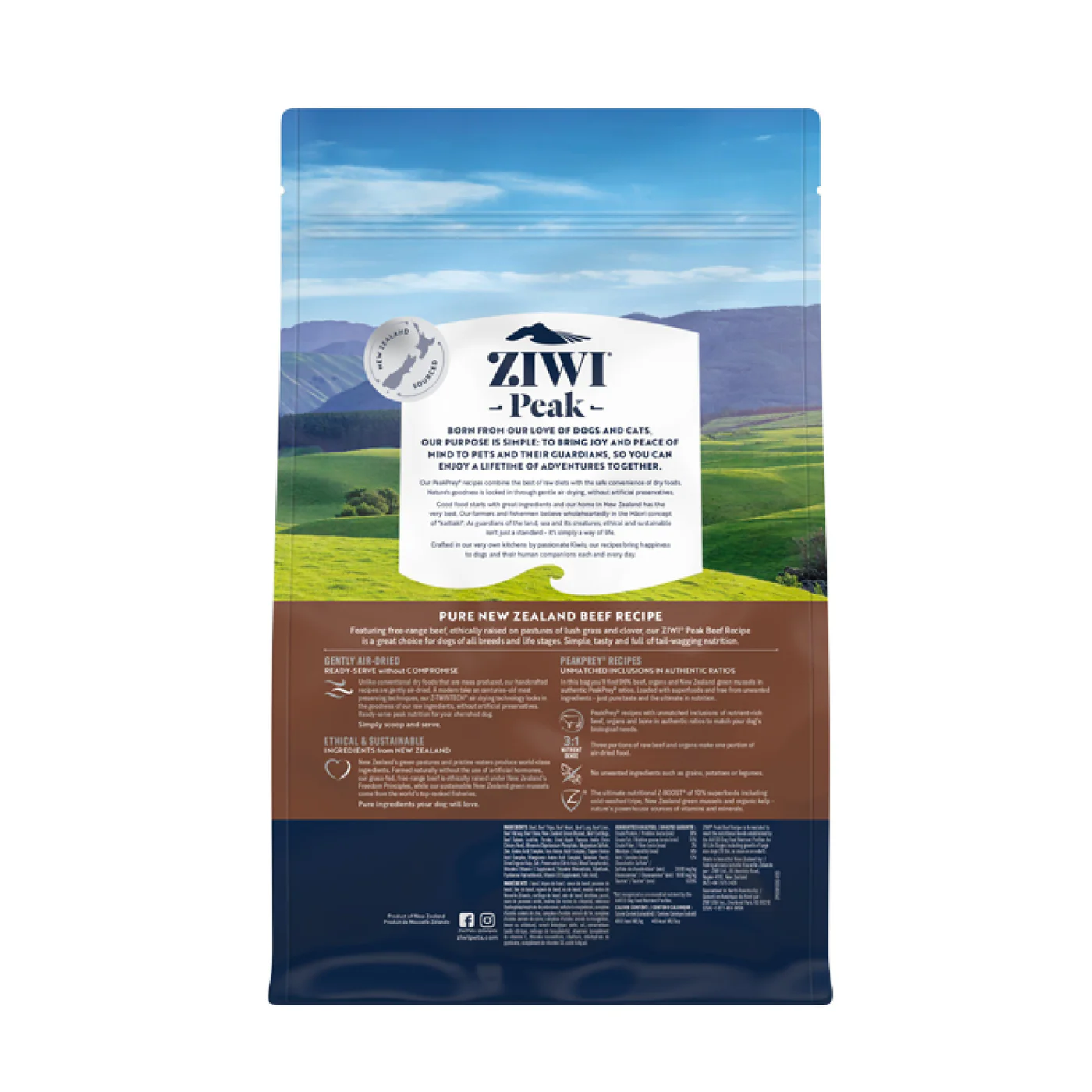ZIWI Peak Air Dried Beef Recipe Dog Food 1kg - Image 9