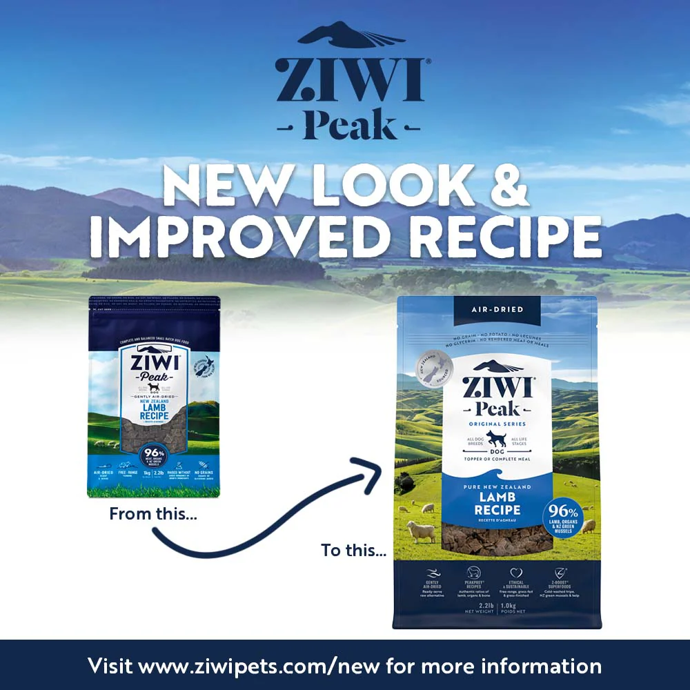 ZIWI Peak Air Dried Lamb Recipe Dog Food 2.5kg - Image 4