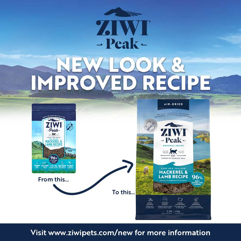 ZIWI Peak Air Dried Mackerel and Lamb Recipe Cat Food 1kg - Image 3