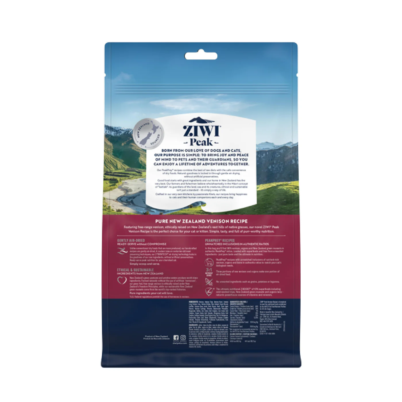 ZIWI Peak Air Dried Venison Recipe Cat Food 400g - Image 2