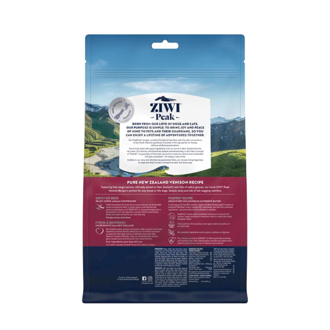 ZIWI Peak Air Dried Venison Recipe Dog Food 454g - Image 9