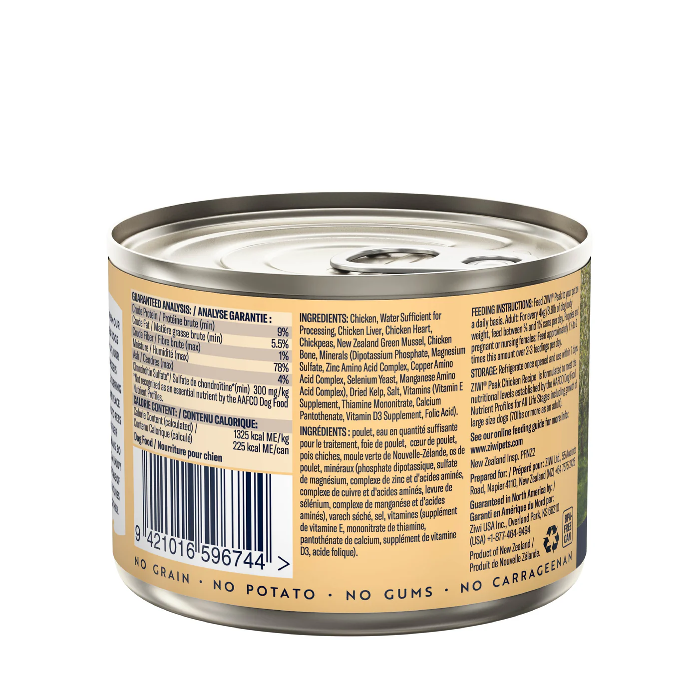ZIWI Peak Wet Chicken Recipe Dog Food 170g - Image 6