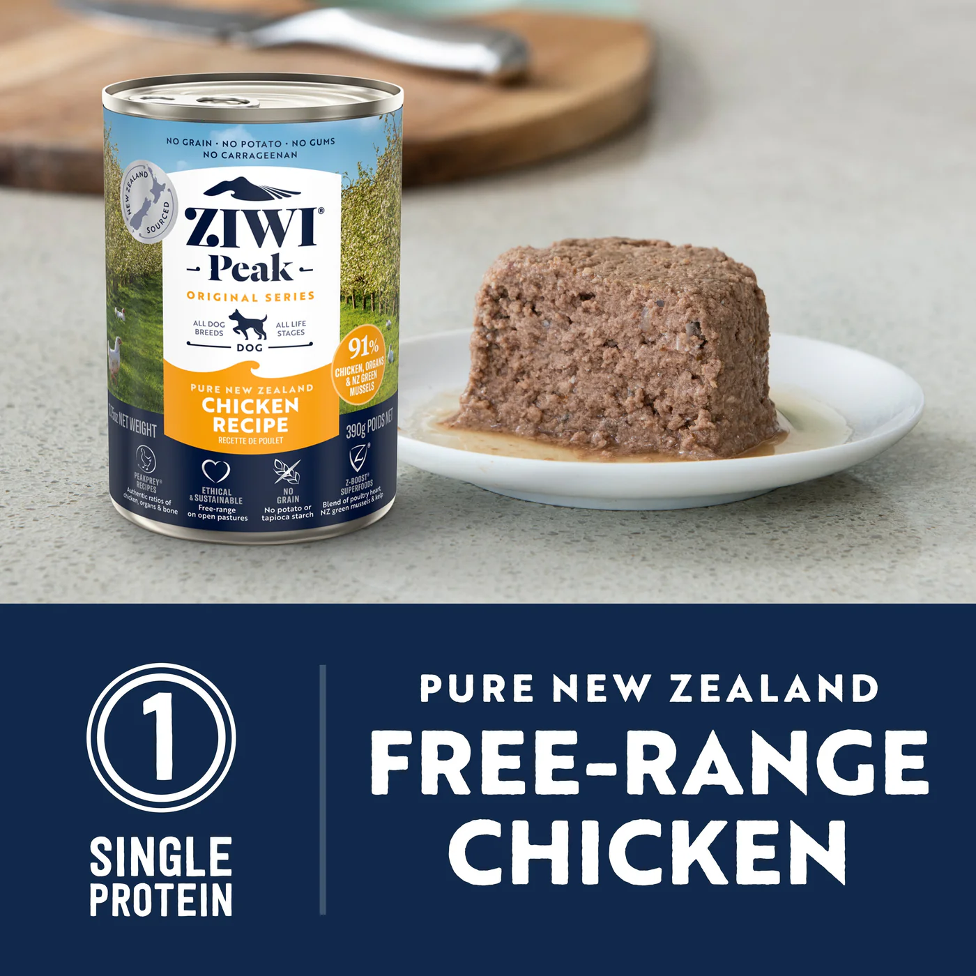 ZIWI Peak Wet Chicken Recipe Dog Food 390g - Image 7