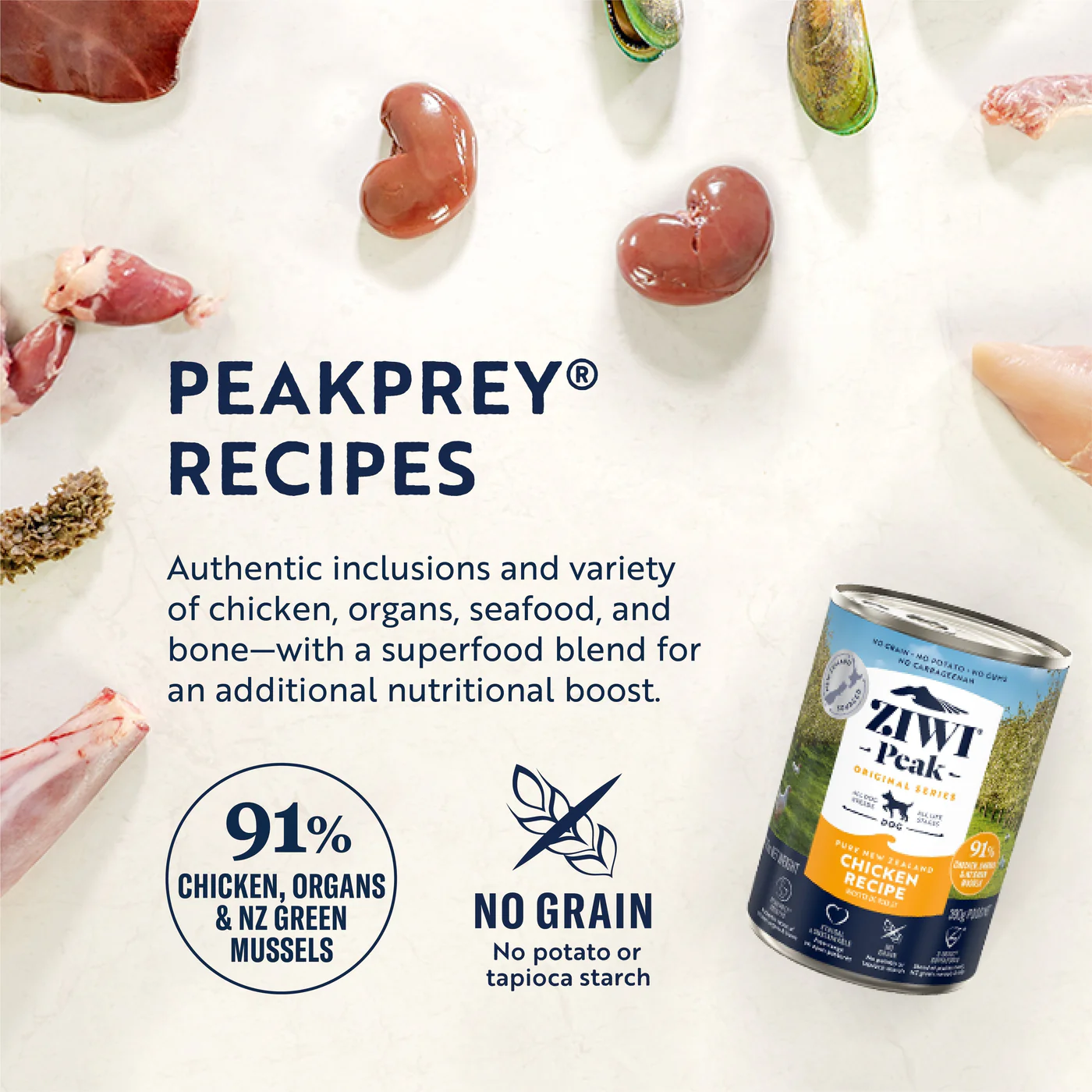 ZIWI Peak Wet Chicken Recipe Dog Food 390g - Image 6