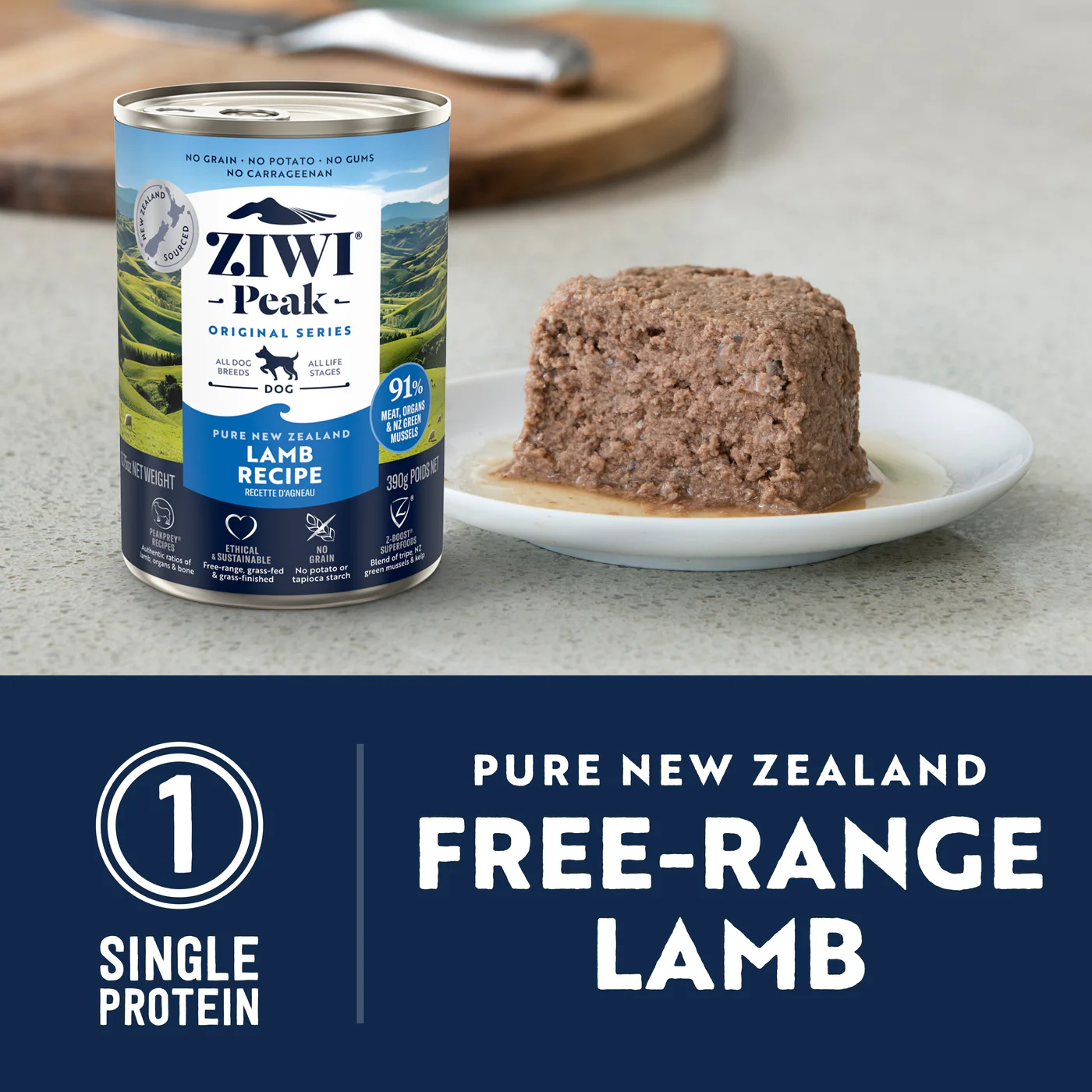 ZIWI Peak Wet Lamb Recipe Dog Food 390g x 12 - Image 7