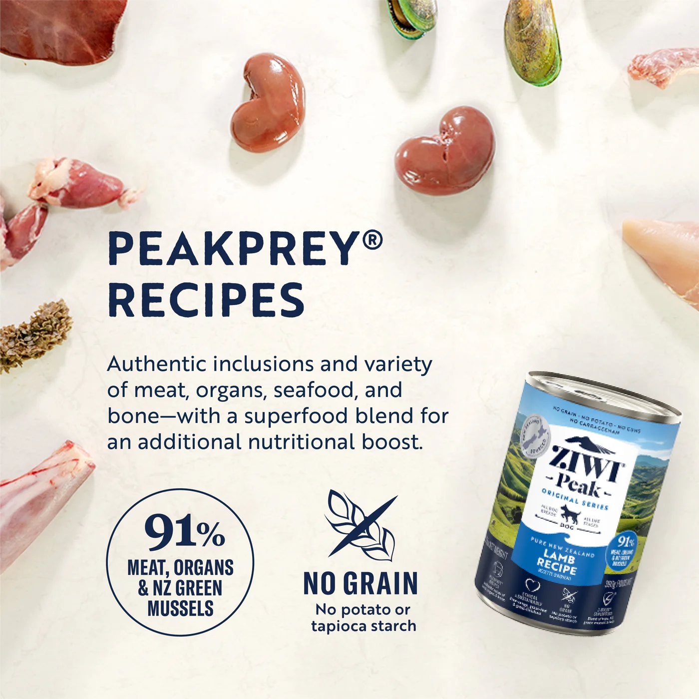 ZIWI Peak Wet Lamb Recipe Dog Food 390g x 12 - Image 6
